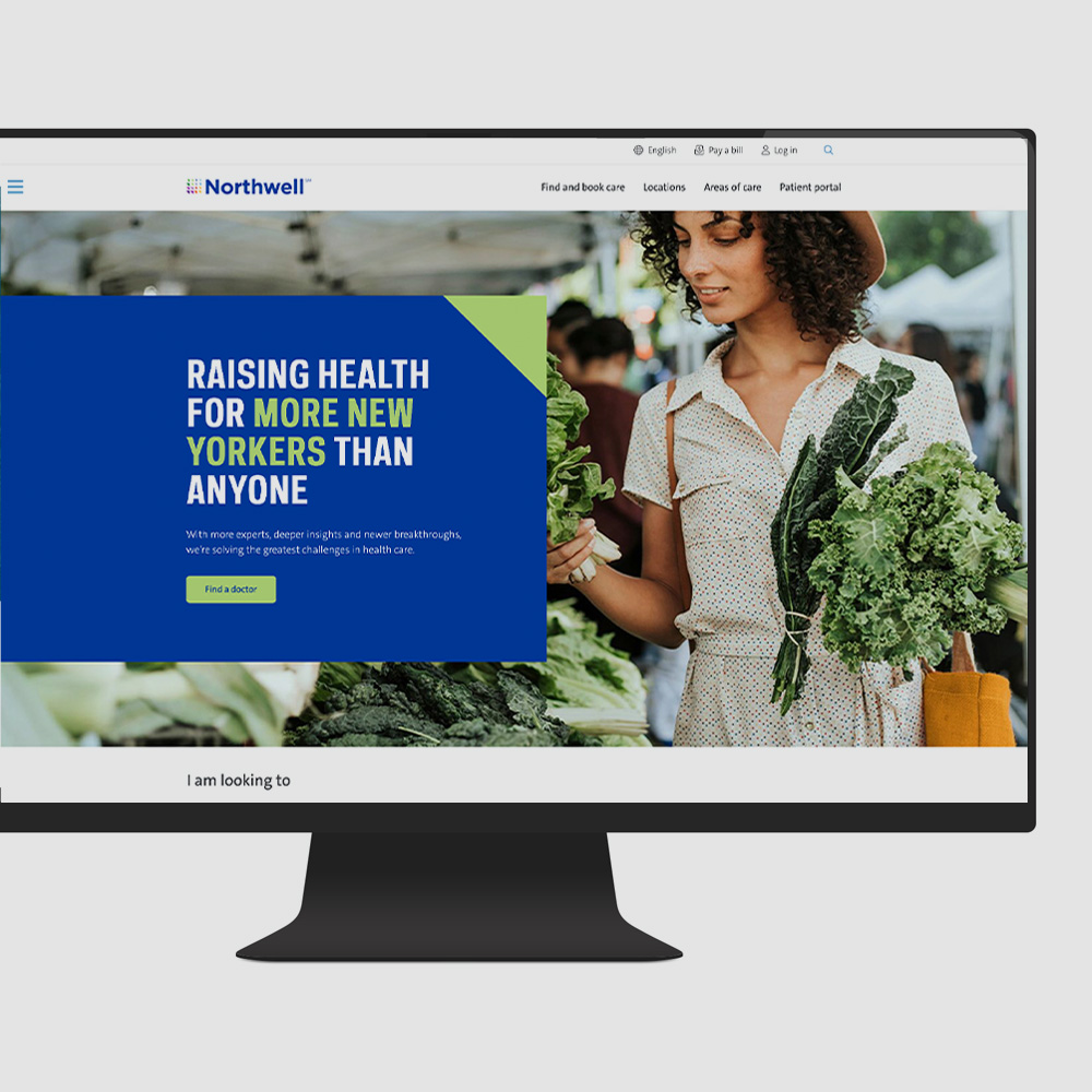 Northwell Health redesign — new digital experience